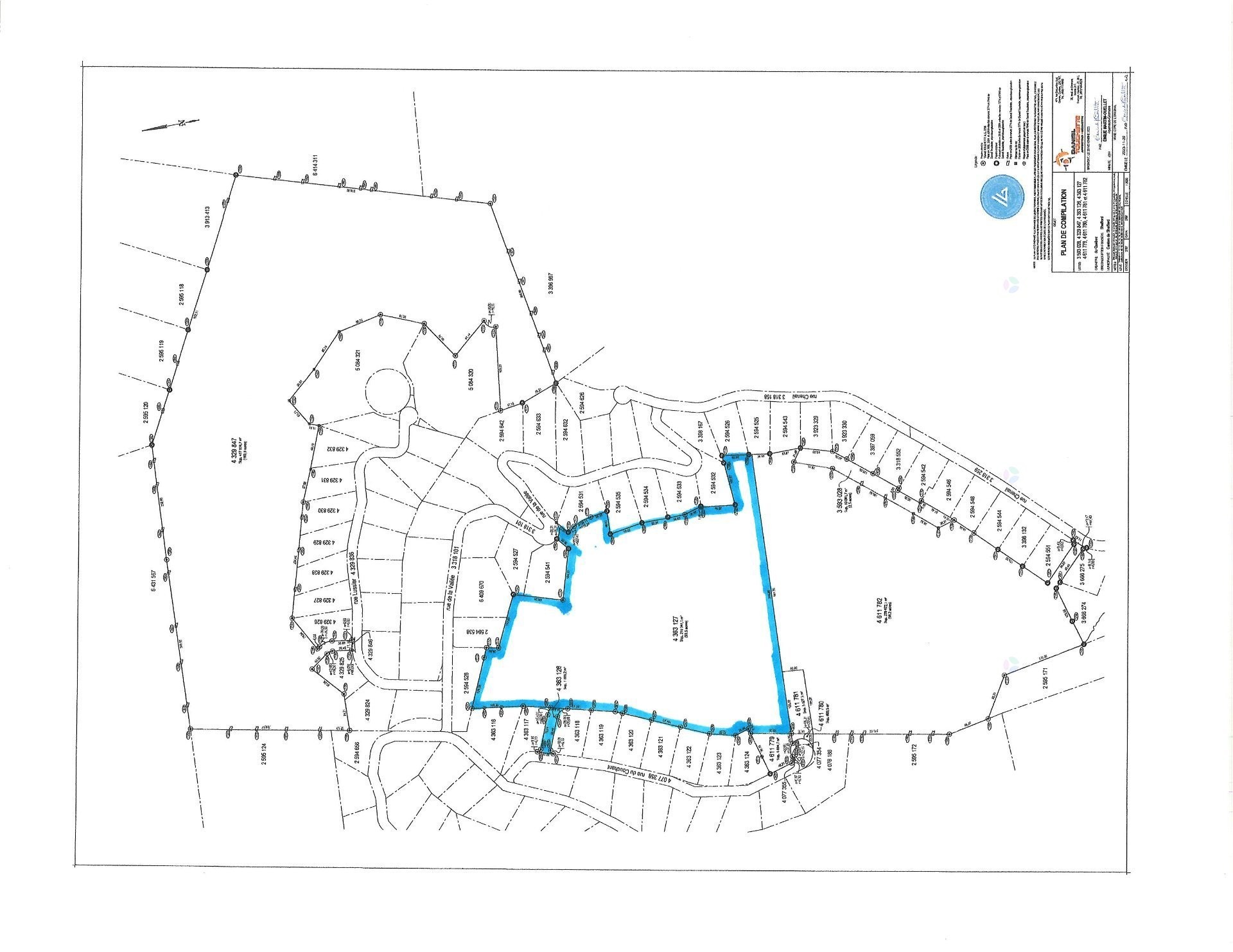 Plan (croquis) - Rue De La Vallée, Shefford, QC