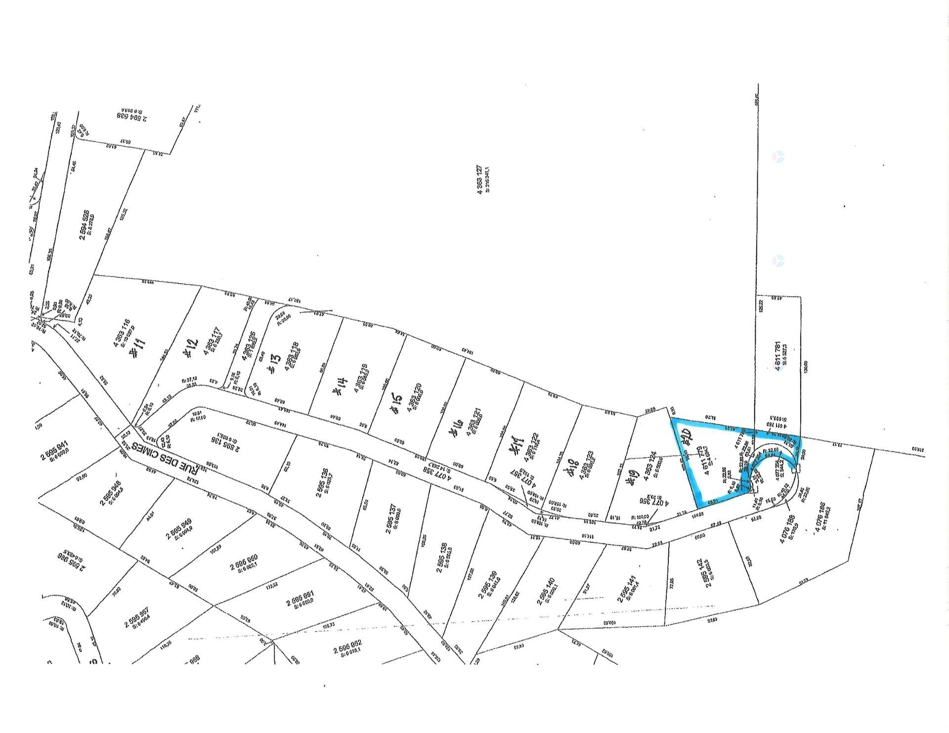Plan (croquis) - Rue Du Couchant, Shefford, QC