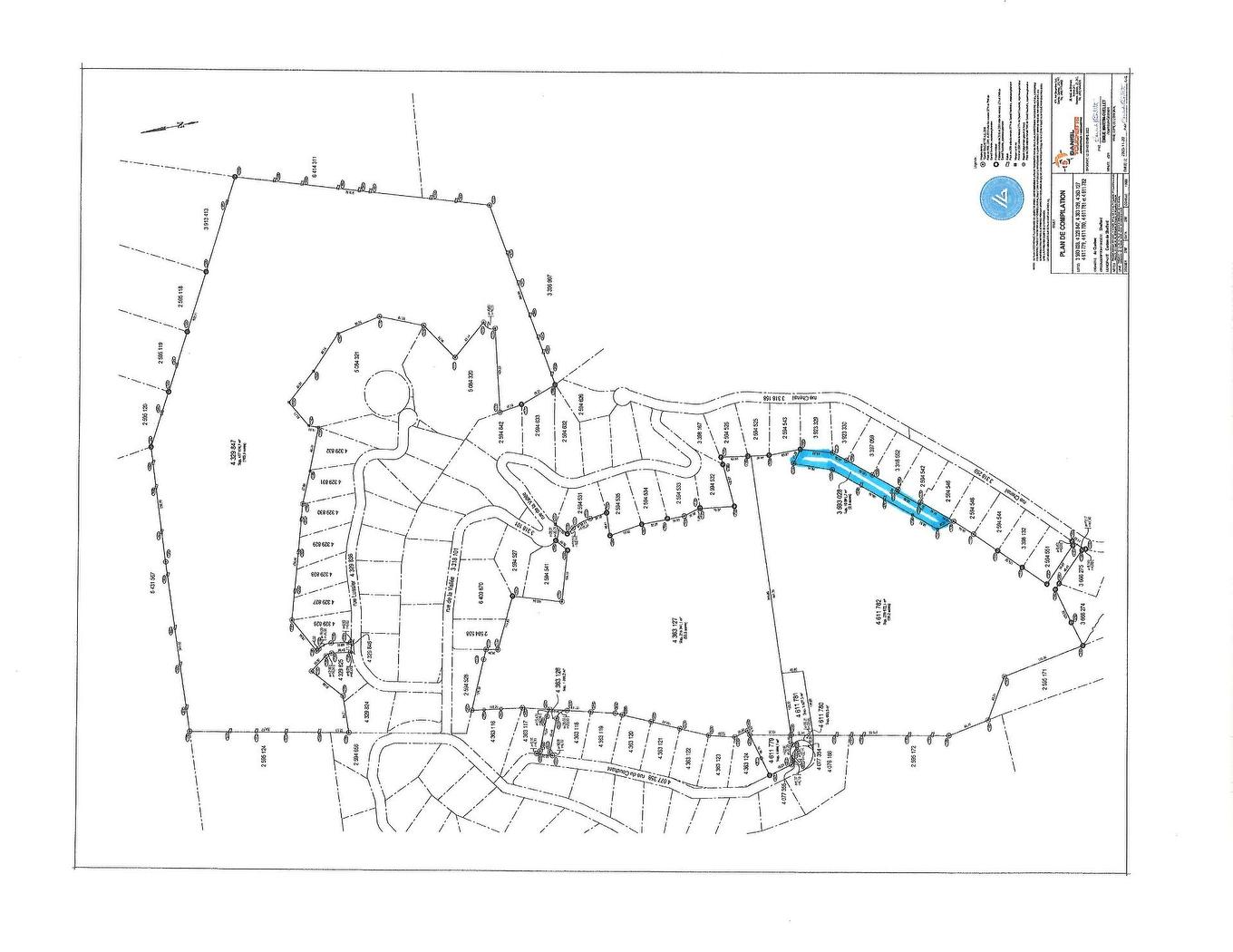 Plan (croquis) - Rue Chenail, Shefford, QC