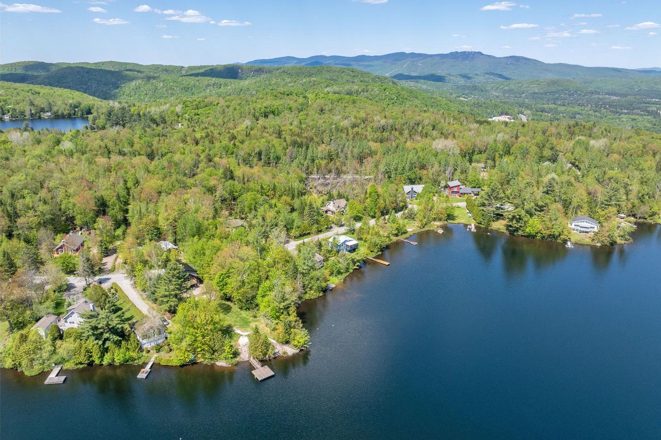 Aerial photo - 494 Ch. Léo-Bouvrette, Mont-Tremblant, QC - Outdoor With Body Of Water With View