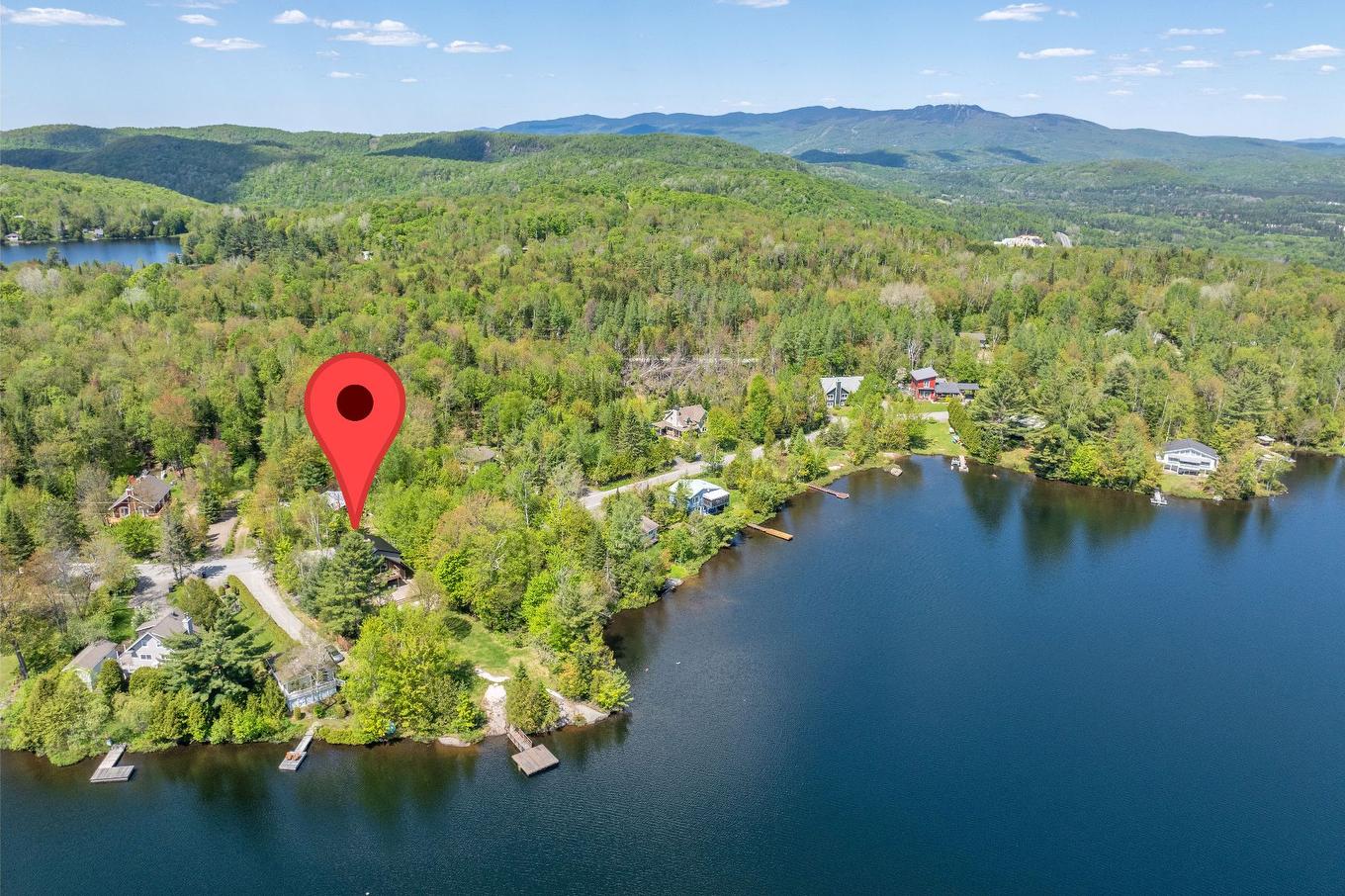 Aerial photo - 494 Ch. Léo-Bouvrette, Mont-Tremblant, QC - Outdoor With Body Of Water With View
