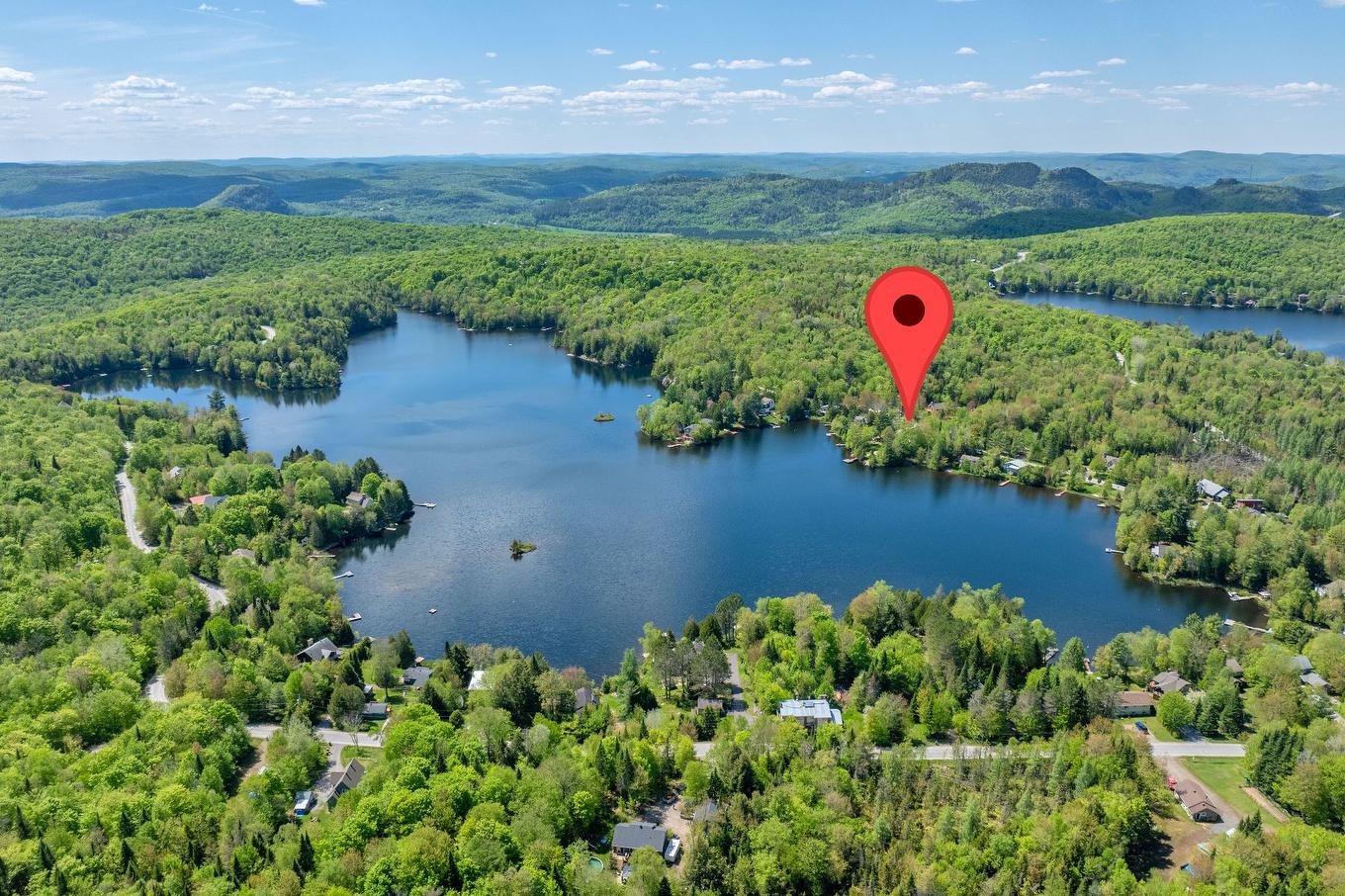 Aerial photo - 494 Ch. Léo-Bouvrette, Mont-Tremblant, QC - Outdoor With Body Of Water With View