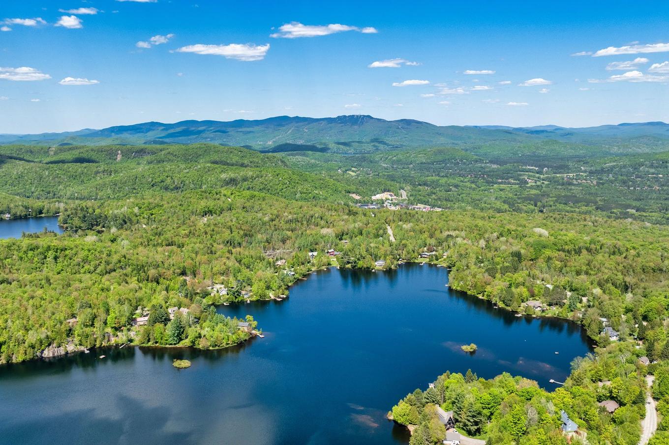 Aerial photo - 494 Ch. Léo-Bouvrette, Mont-Tremblant, QC - Outdoor With Body Of Water With View