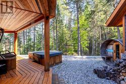 Salt water hot tub -