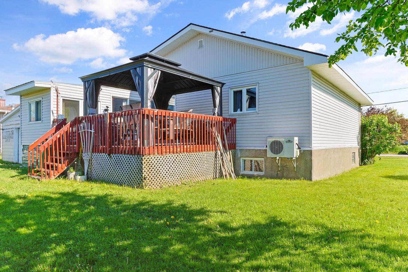 Backyard - 18 Rue Viau, Saint-Isidore, QC - Outdoor With Deck Patio Veranda With Exterior
