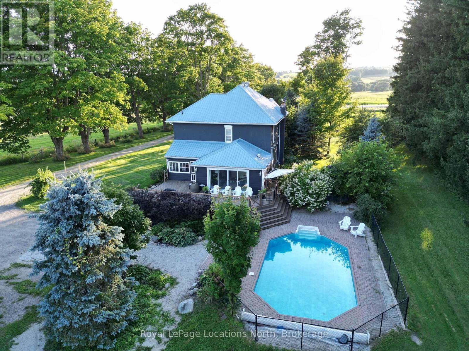 2605 County 42 Road, Clearview, ON - Outdoor With In Ground Pool With Deck Patio Veranda