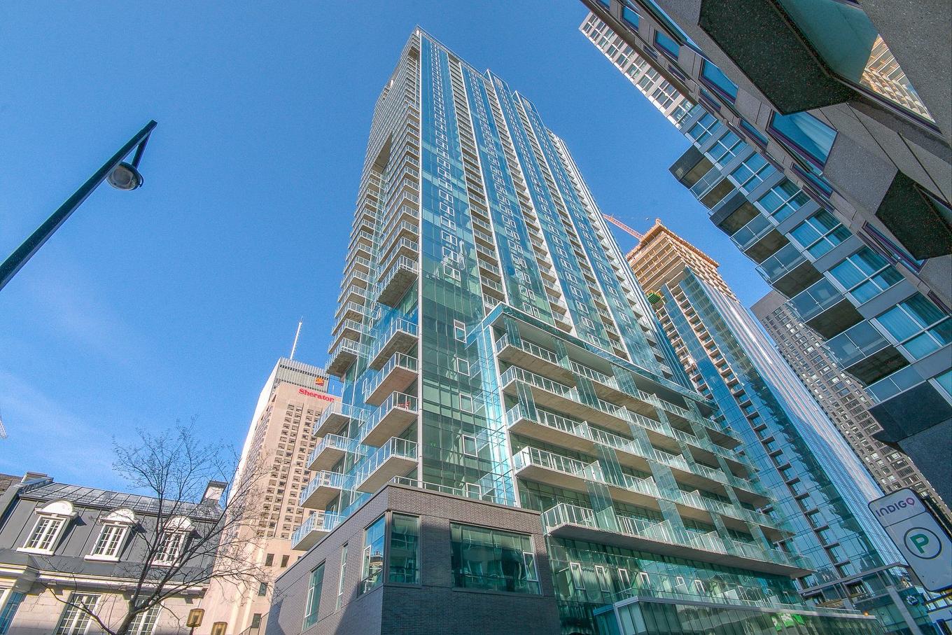 Vue d'ensemble - 2101-1155 Rue De La Montagne, Montréal (Ville-Marie), QC - Outdoor With Facade