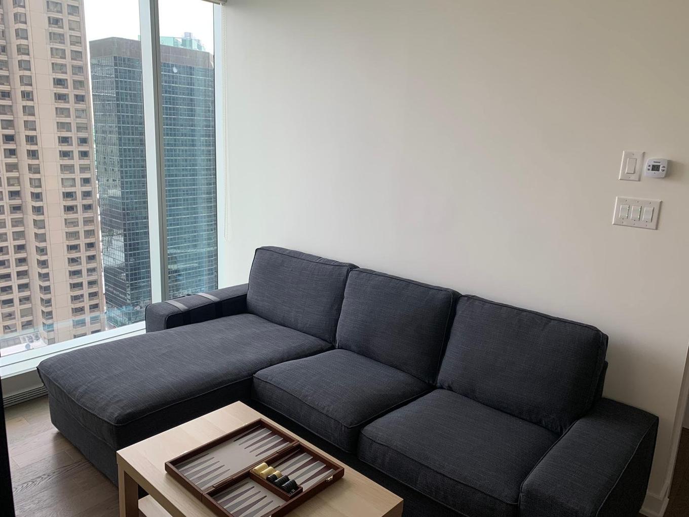 Salon - 2101-1155 Rue De La Montagne, Montréal (Ville-Marie), QC - Photo Showing Living Room