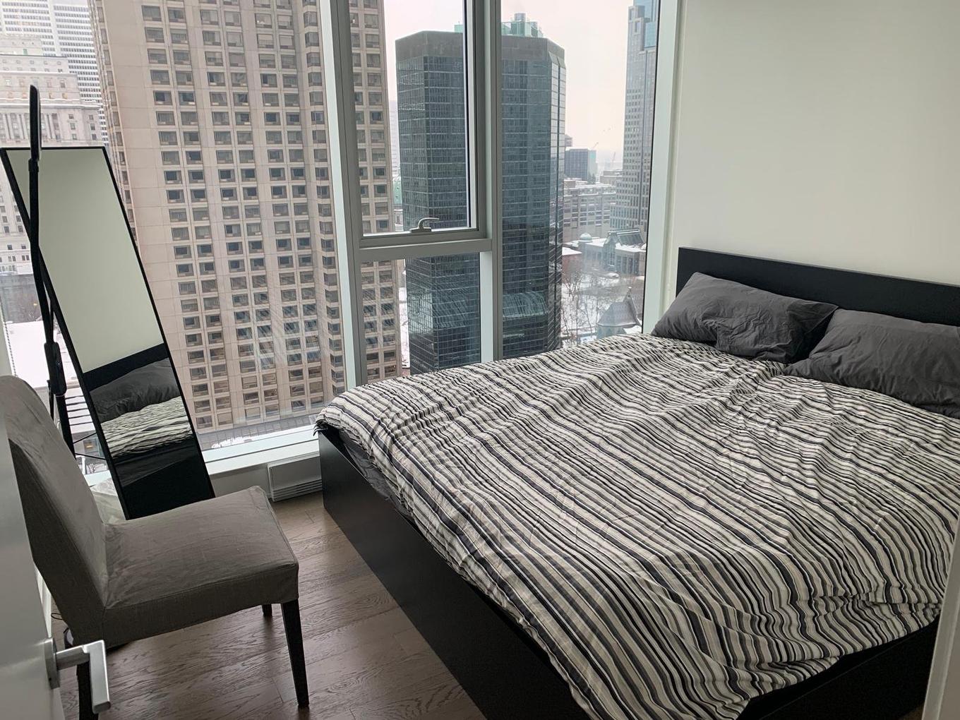 Chambre à coucher principale - 2101-1155 Rue De La Montagne, Montréal (Ville-Marie), QC - Indoor Photo Showing Bedroom