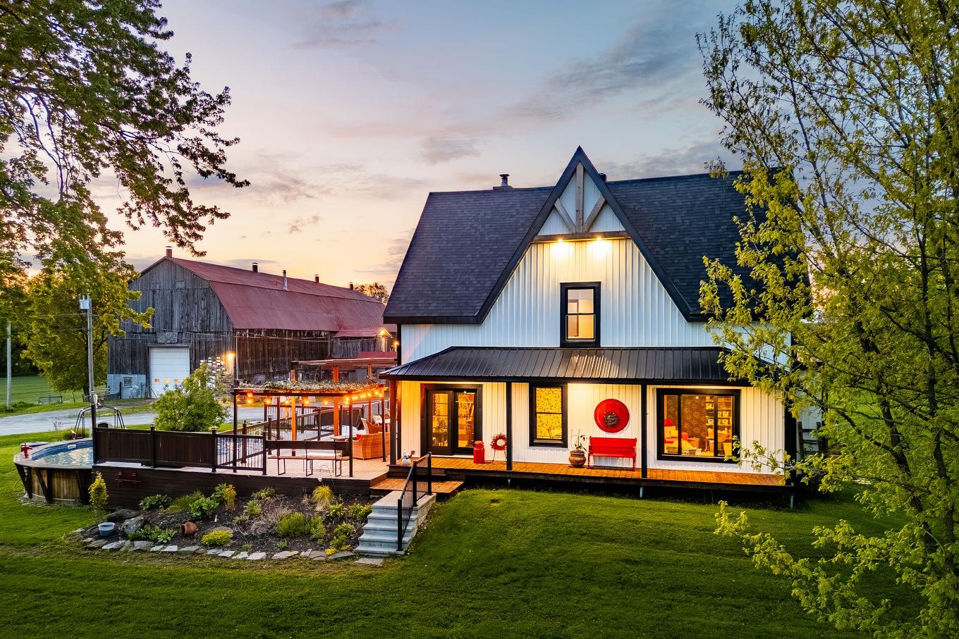 Aerial photo - 99 Ch. De La Station, Compton, QC - Outdoor With Deck Patio Veranda