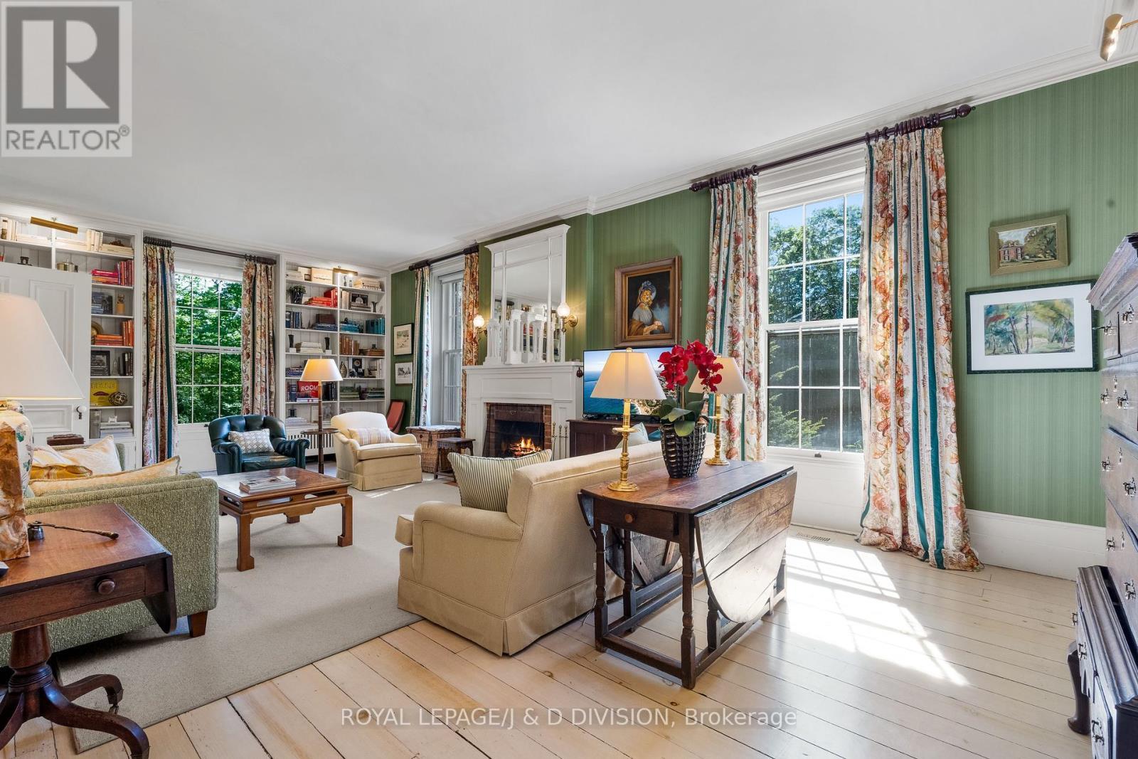 4558 County Rd 10, Port Hope, ON - Indoor Photo Showing Living Room With Fireplace