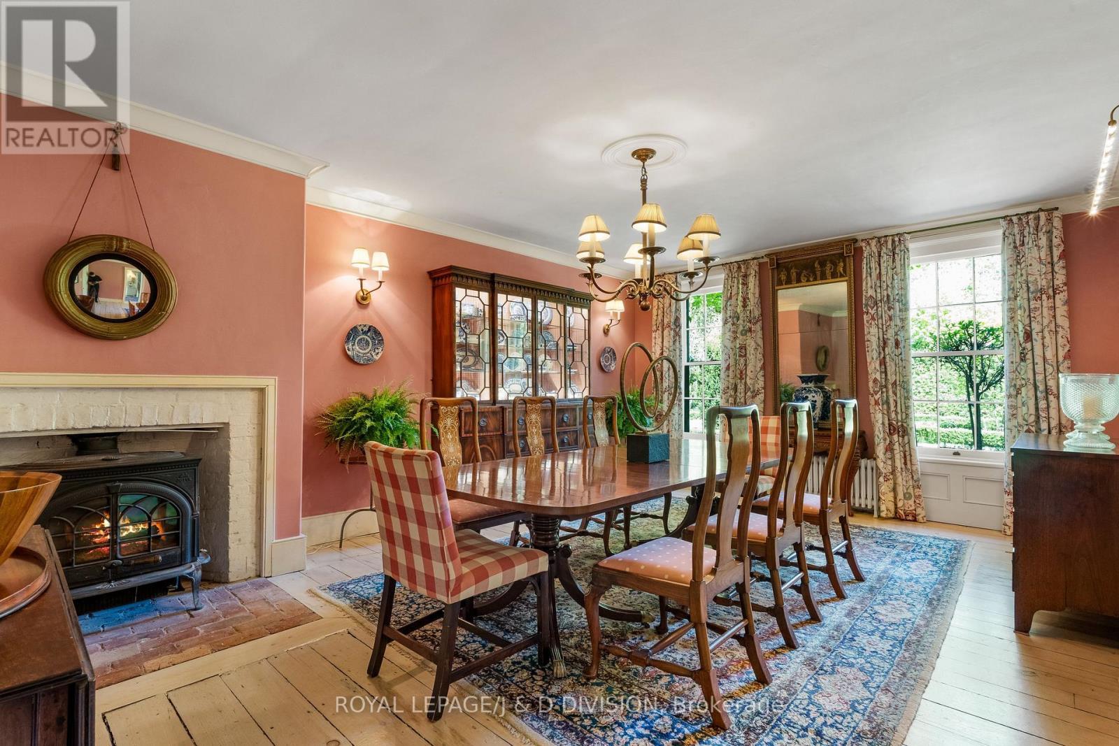 4558 County Rd 10, Port Hope, ON - Indoor Photo Showing Dining Room With Fireplace