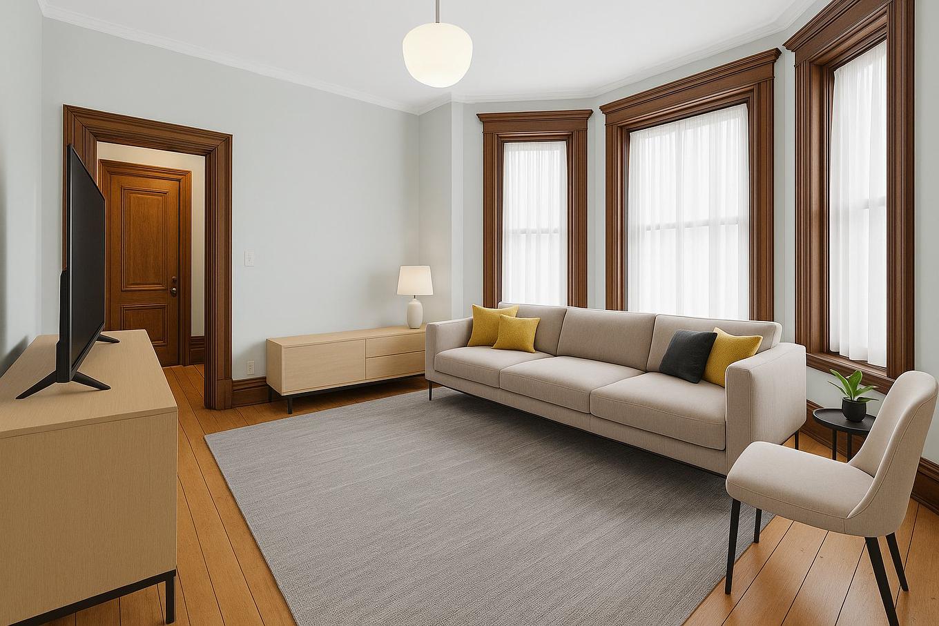 Living room - 1847 Rue Tupper, Montréal (Ville-Marie), QC - Indoor Photo Showing Living Room