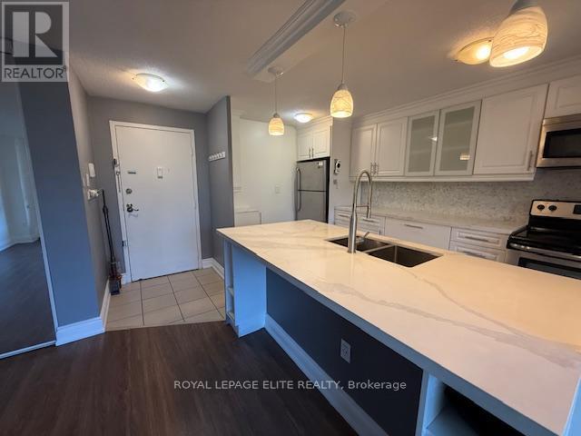 310 - 3120 Kirwin Avenue, Mississauga, ON - Indoor Photo Showing Kitchen With Double Sink