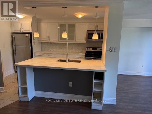 310 - 3120 Kirwin Avenue, Mississauga, ON - Indoor Photo Showing Kitchen With Double Sink