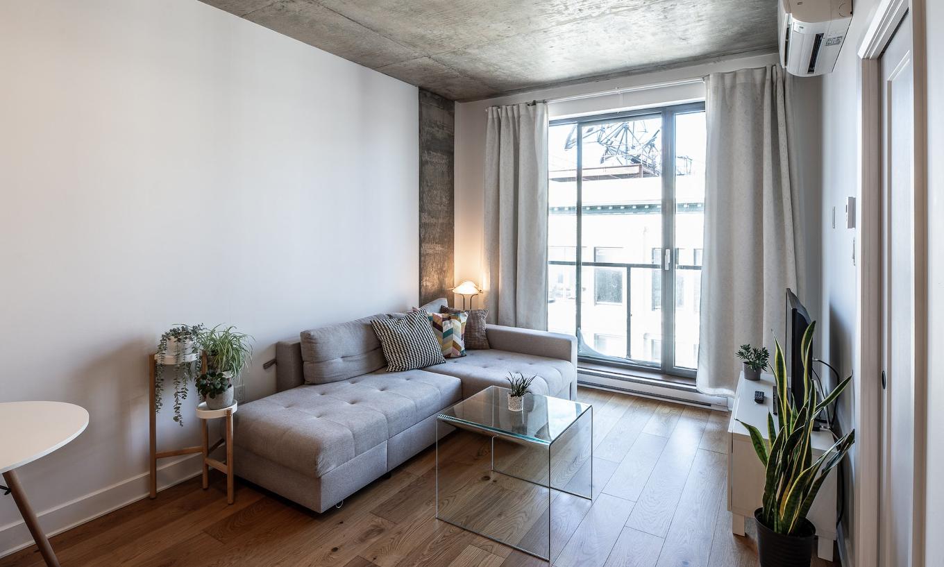 Salon - 608-1575 Rue Gareau, Montréal (Ville-Marie), QC - Indoor Photo Showing Living Room