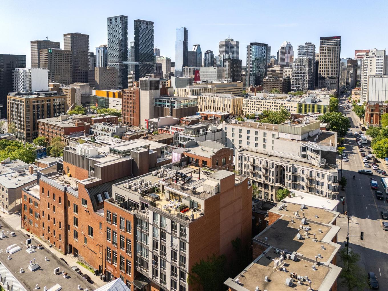 Photo aérienne - 508-2118 Rue St-Dominique, Montréal (Ville-Marie), QC - Outdoor With View