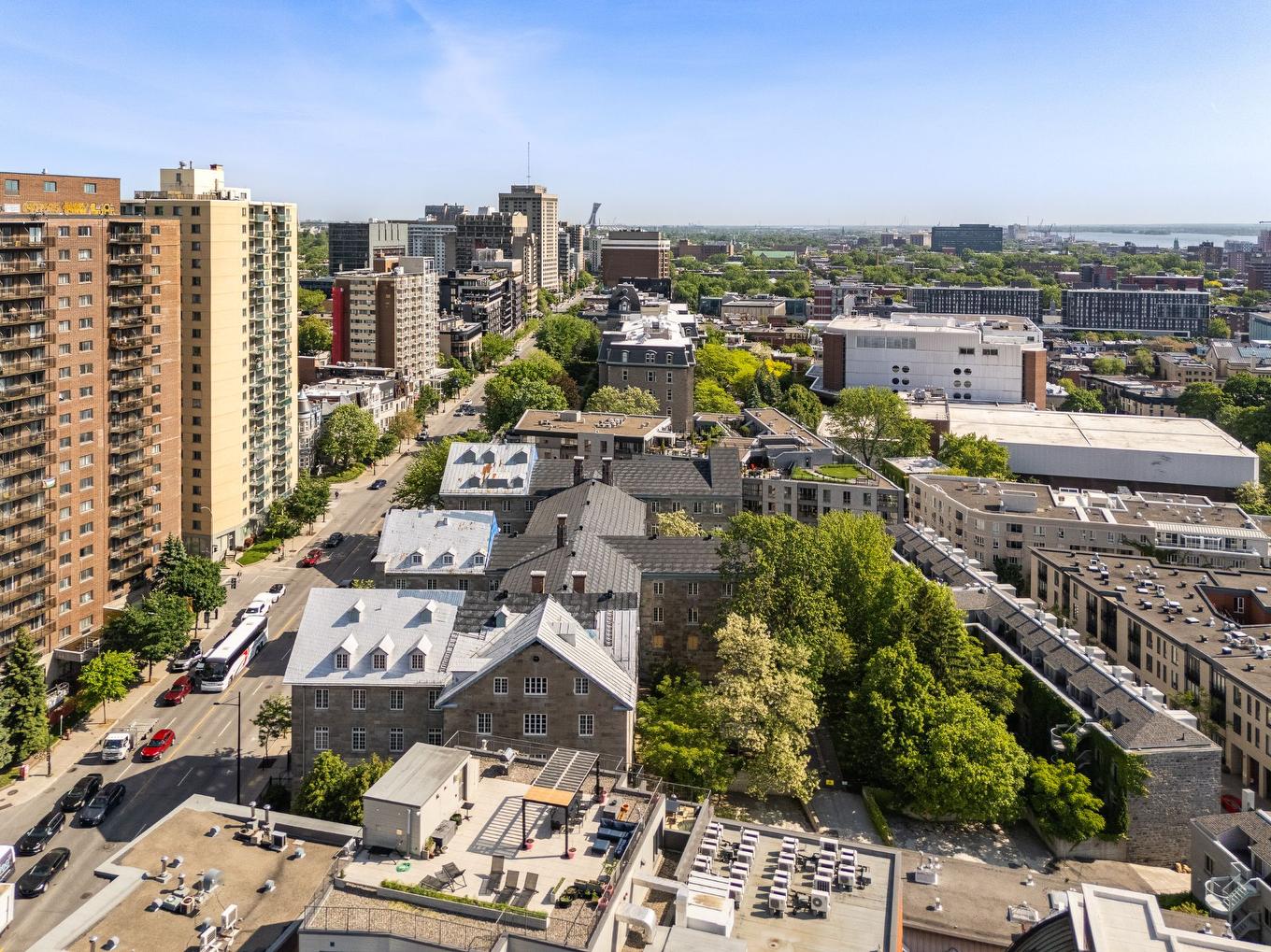 Photo aérienne - 508-2118 Rue St-Dominique, Montréal (Ville-Marie), QC - Outdoor With View