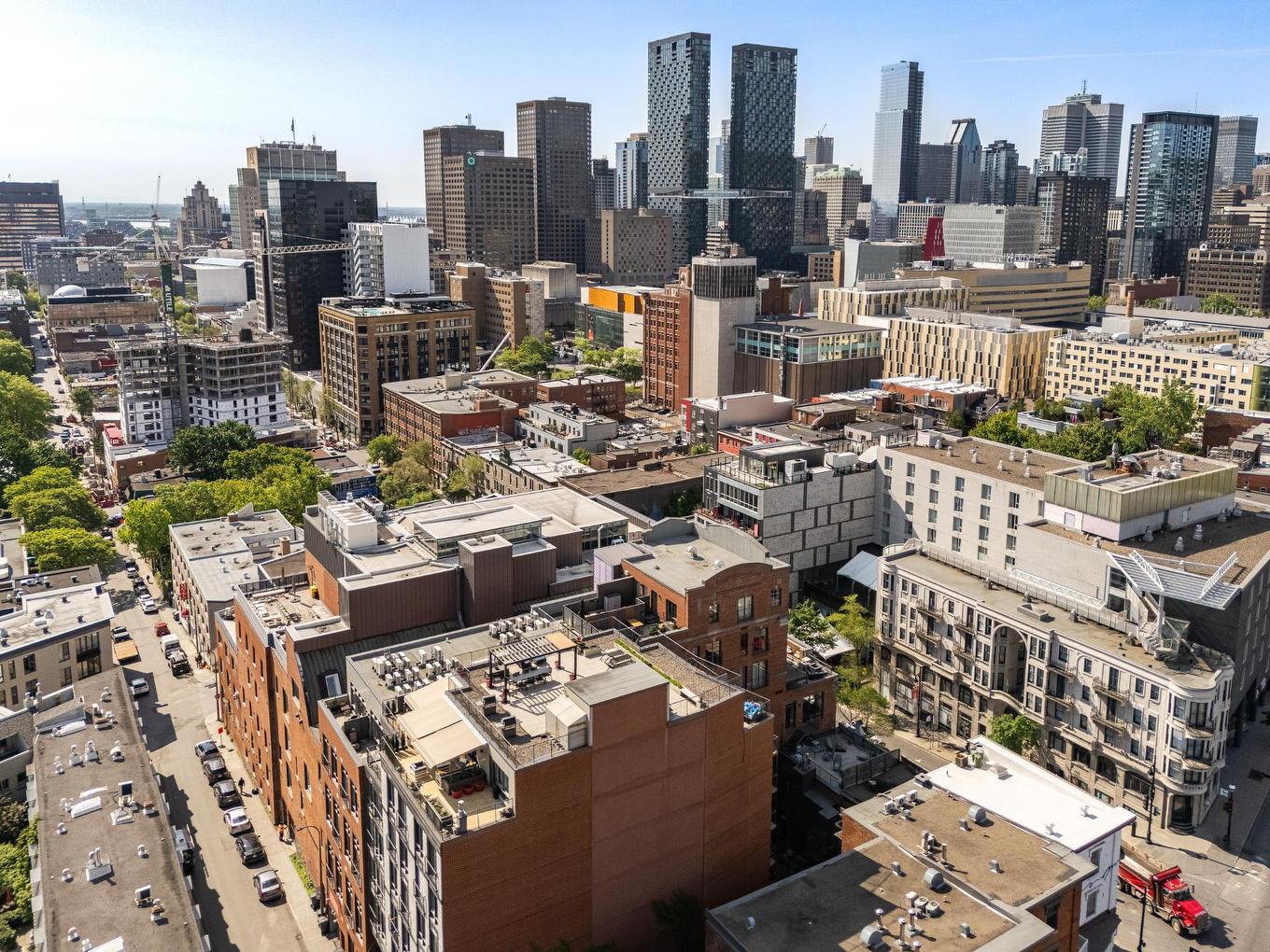 Photo aérienne - 508-2118 Rue St-Dominique, Montréal (Ville-Marie), QC - Outdoor With View