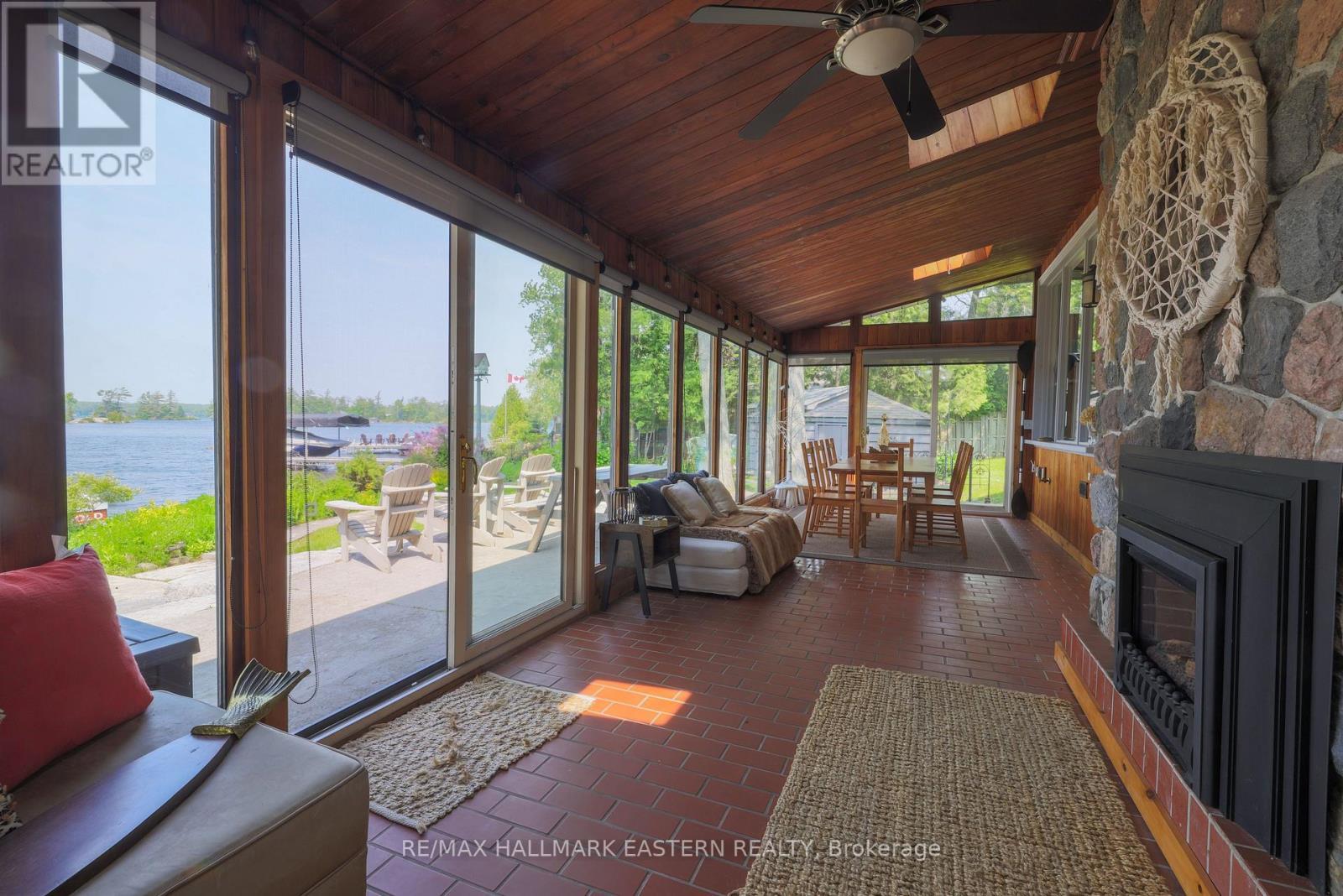 2310 Salmon Bay Road, Douro-Dummer, ON - Indoor With Fireplace