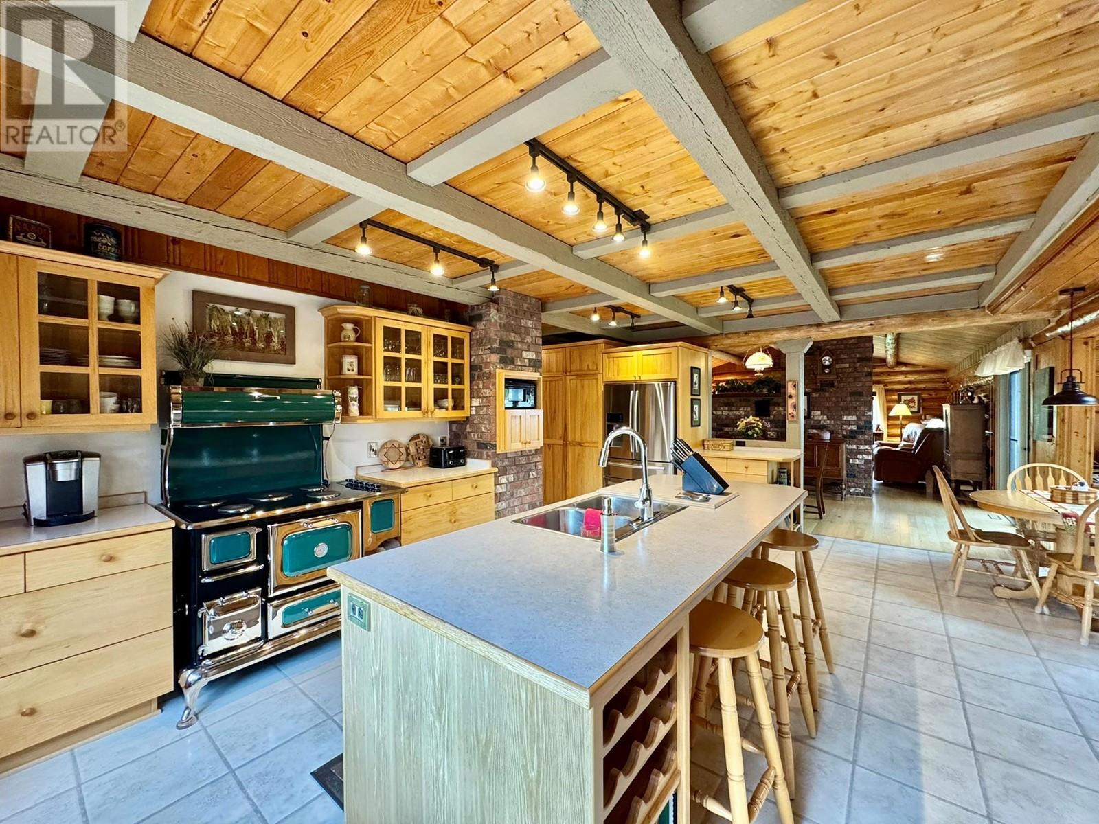 1273 Chasm Road, Clinton, BC - Indoor Photo Showing Kitchen With Double Sink
