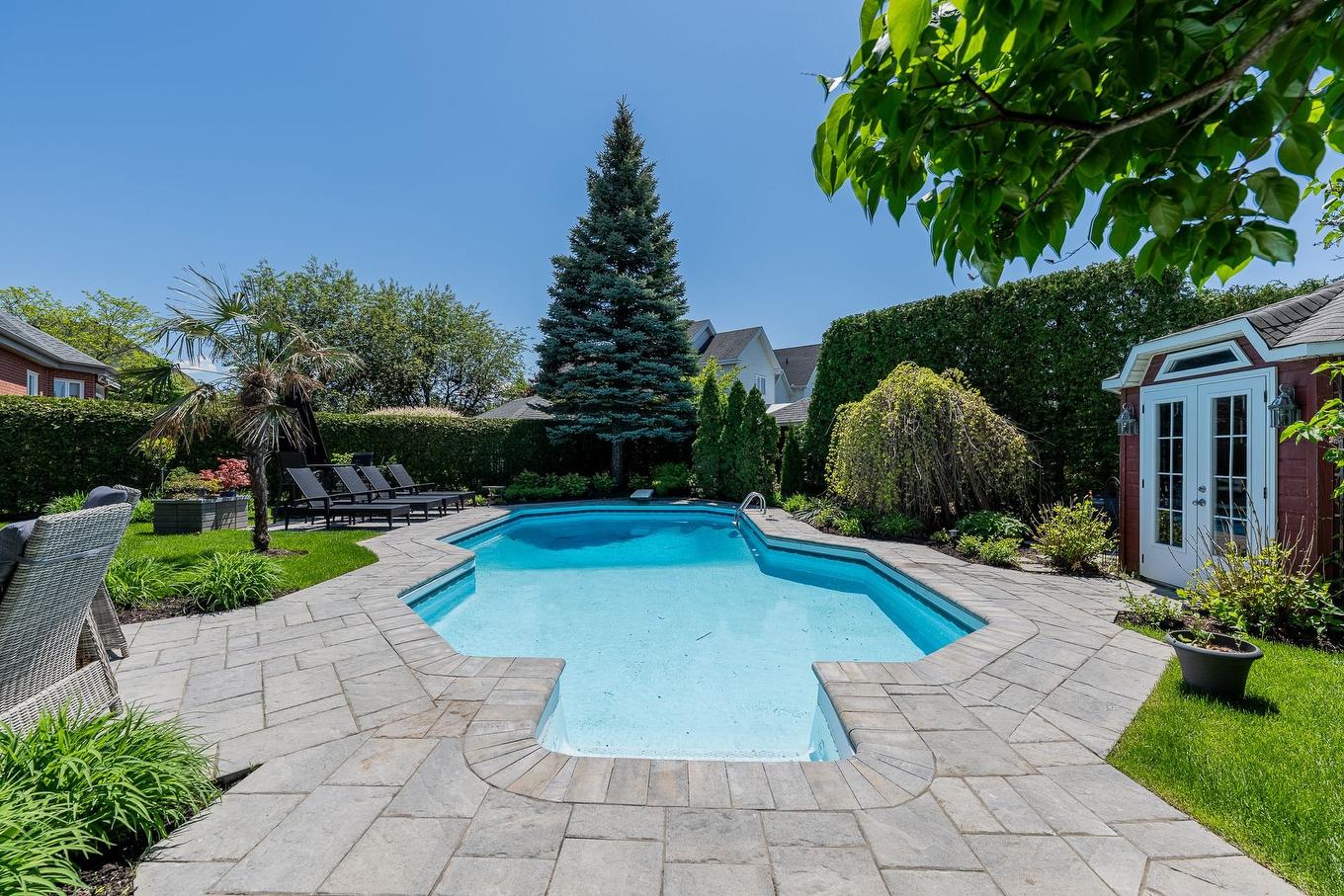 Cour - 1006 Rue Arthur-Dumouchel, Boucherville, QC - Outdoor With In Ground Pool