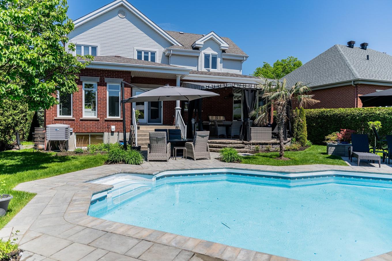Cour - 1006 Rue Arthur-Dumouchel, Boucherville, QC - Outdoor With In Ground Pool