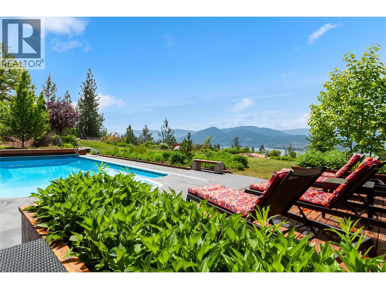 1306 Smethurst Road, Naramata, BC - Outdoor With In Ground Pool With Deck Patio Veranda