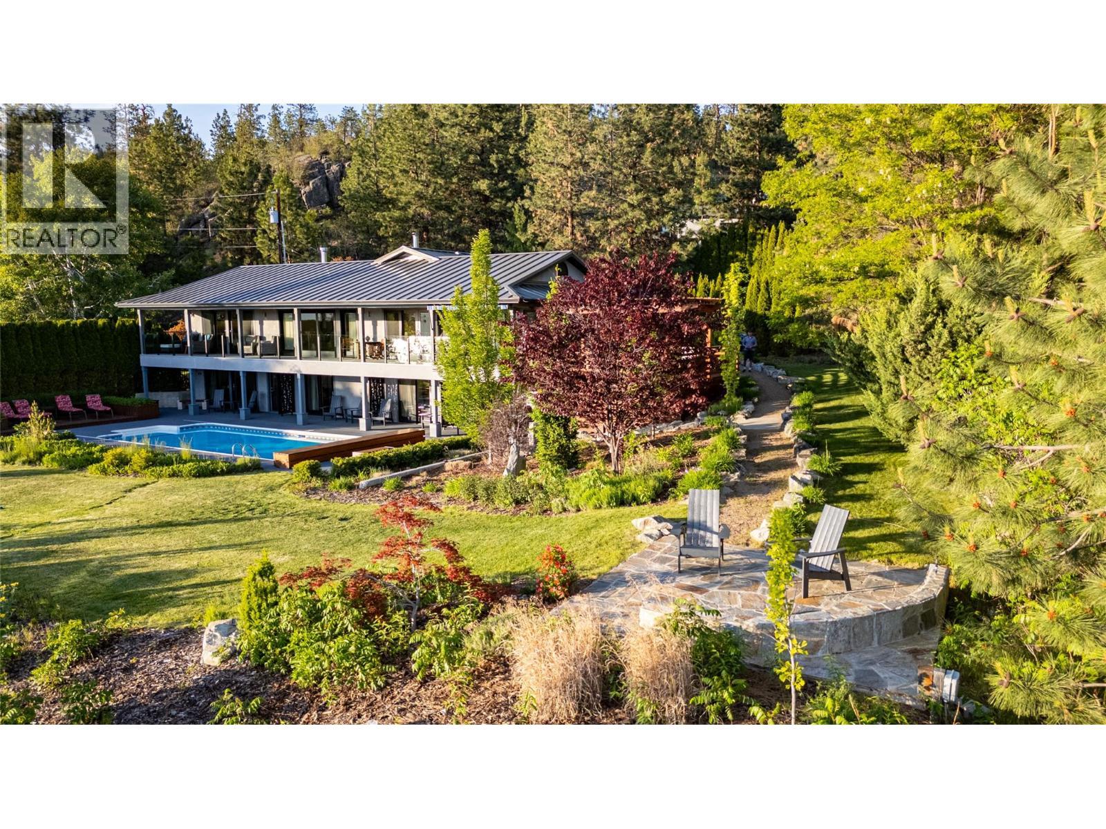 1306 Smethurst Road, Naramata, BC - Outdoor With In Ground Pool