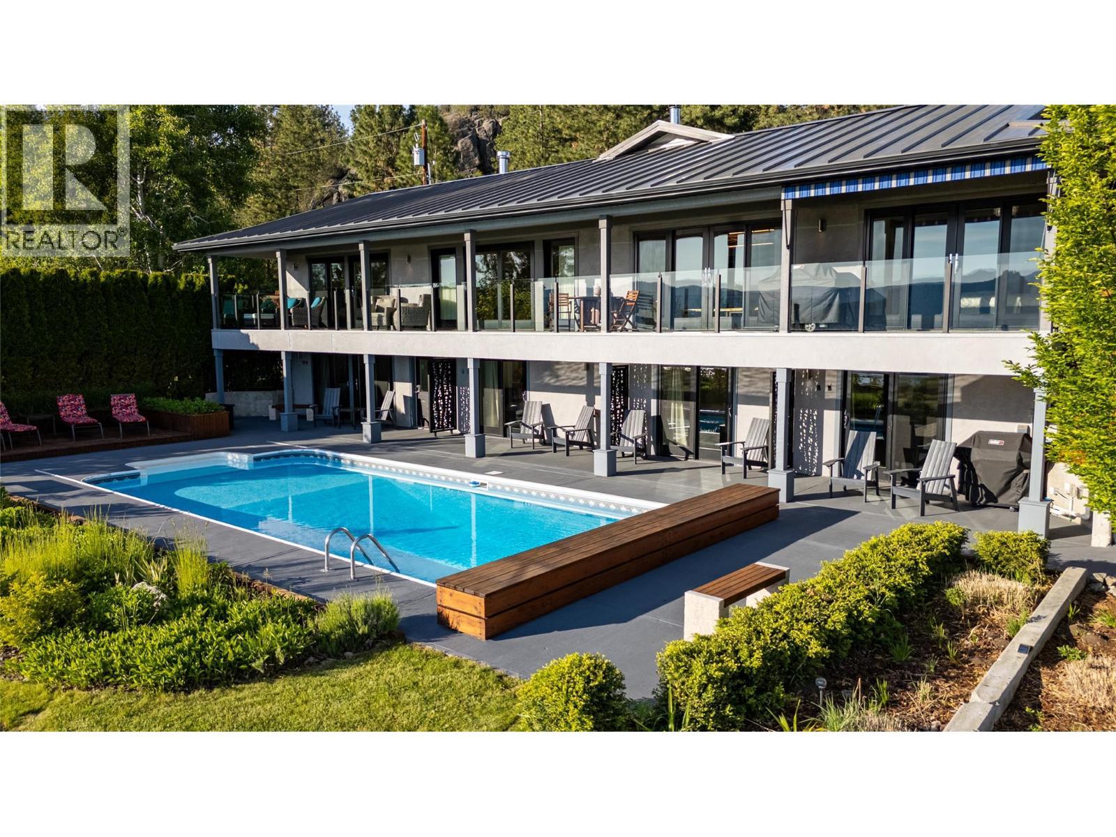 1306 Smethurst Road, Naramata, BC - Outdoor With In Ground Pool With Deck Patio Veranda