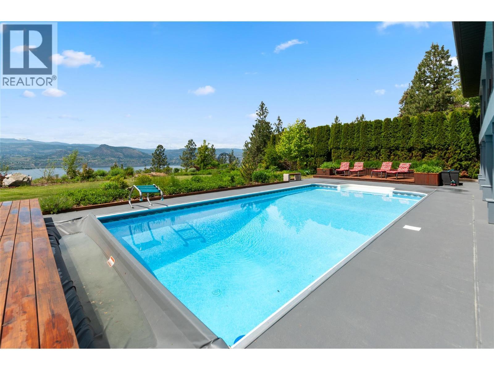 1306 Smethurst Road, Naramata, BC - Outdoor With In Ground Pool With Backyard