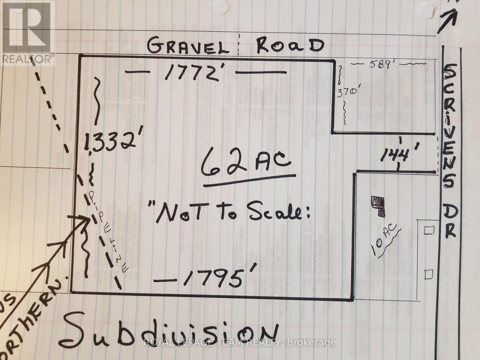 Drawing not to scale - 0000 Scrivens Drive S, Ottawa, ON