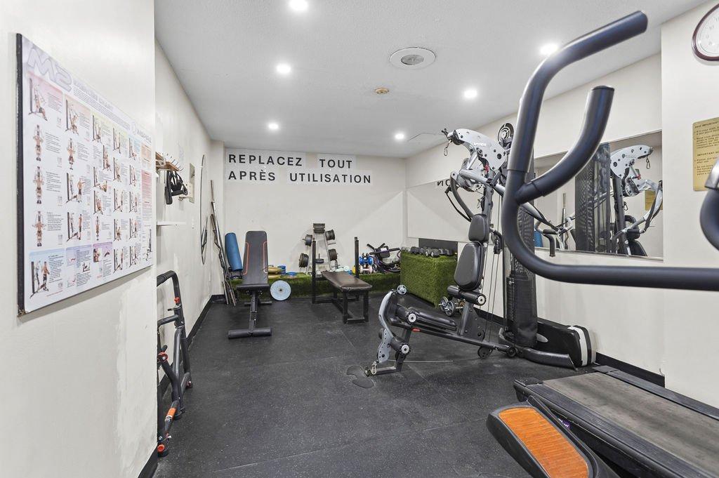 Salle d'exercice - 1103-2555 Av. Du Havre-Des-Îles, Laval (Chomedey), QC - Indoor Photo Showing Gym Room