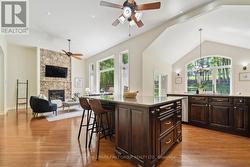 Open Concept Kitchen Overlooking Family Room -