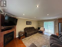 Living Room with Natural Gas Fireplace -