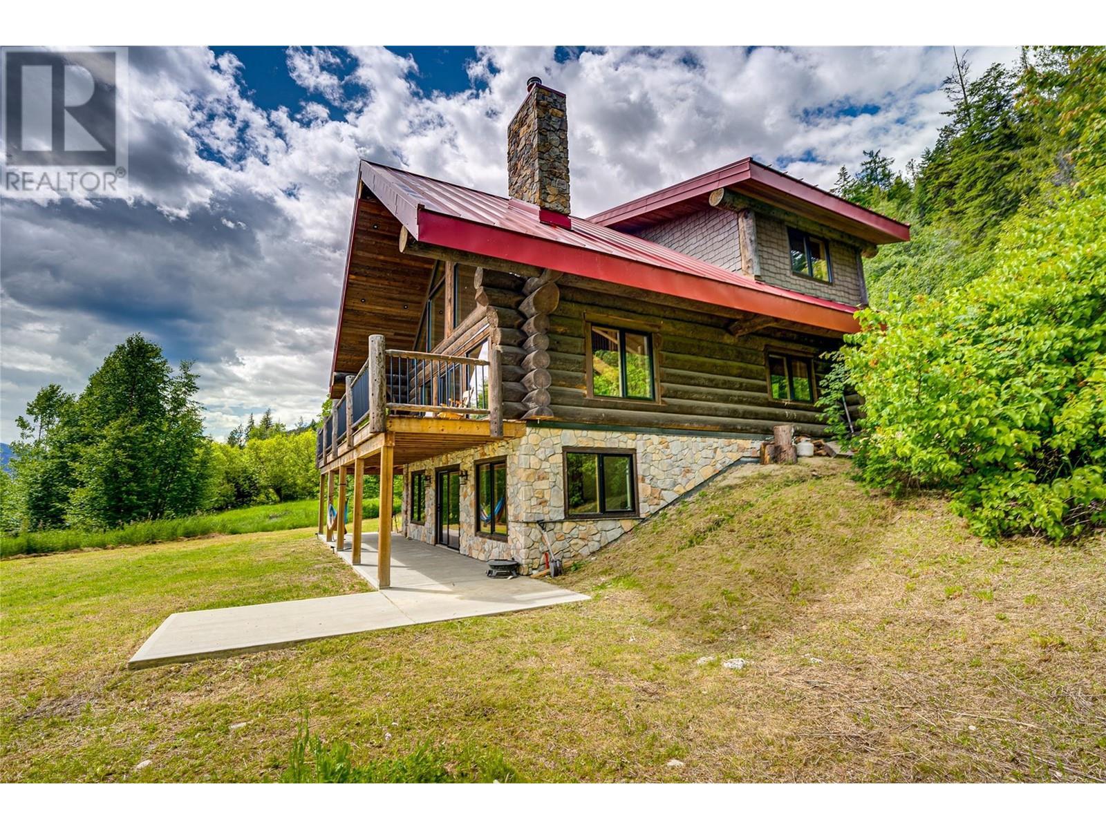 682 Lower Inonoaklin Road, Edgewood, BC - Outdoor With Balcony