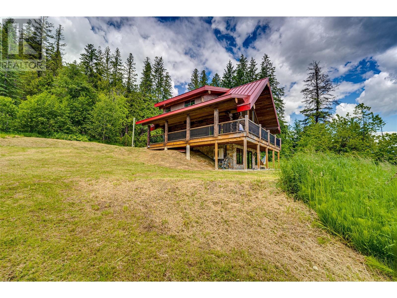 682 Lower Inonoaklin Road, Edgewood, BC - Outdoor With Balcony
