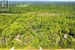 Property boundaries outline in red -