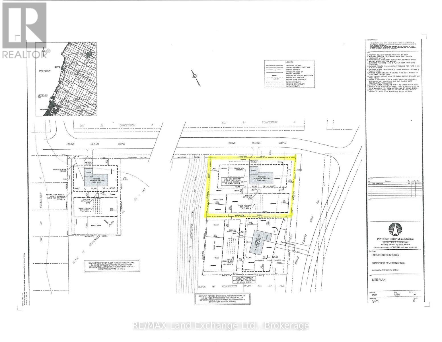 Sample Site Plan - 3 Lorne Beach Road, Kincardine, ON