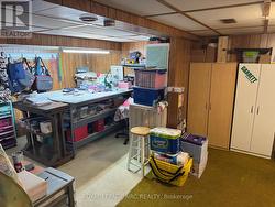 Rec. room currently workspace -