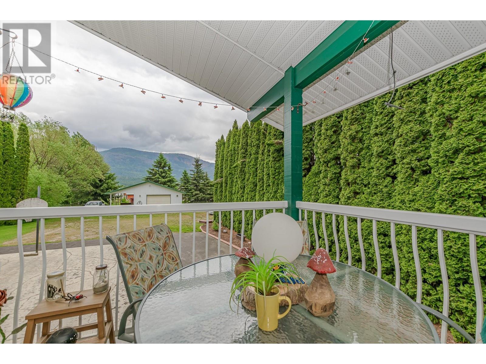 6601 97A Highway, Enderby, BC - Outdoor With Deck Patio Veranda With Exterior