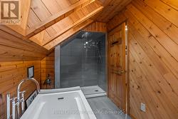 And custom glass shower. -