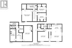 Floor plan for all 3 levels. -