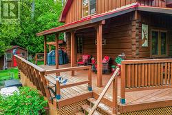 Wrap around decking. -