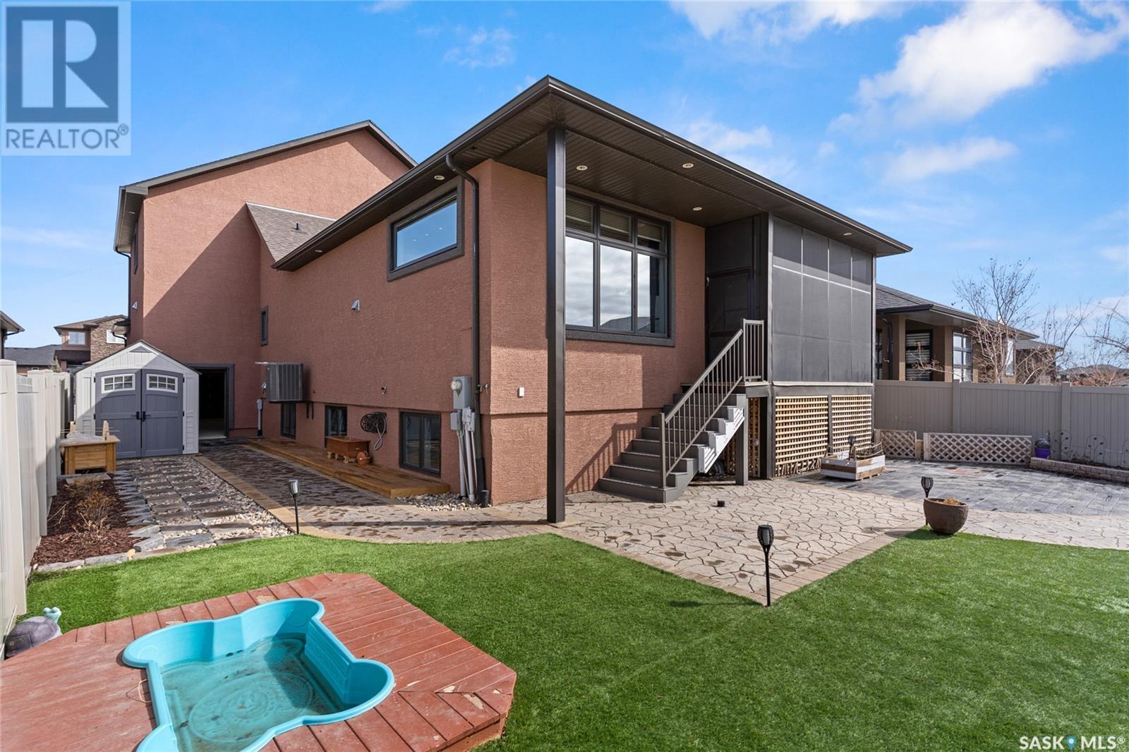 4350 Sandpiper Crescent E, Regina, SK - Outdoor With Deck Patio Veranda With Exterior