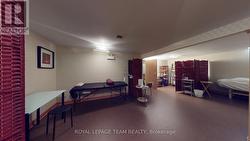 Finished open area within lower level -