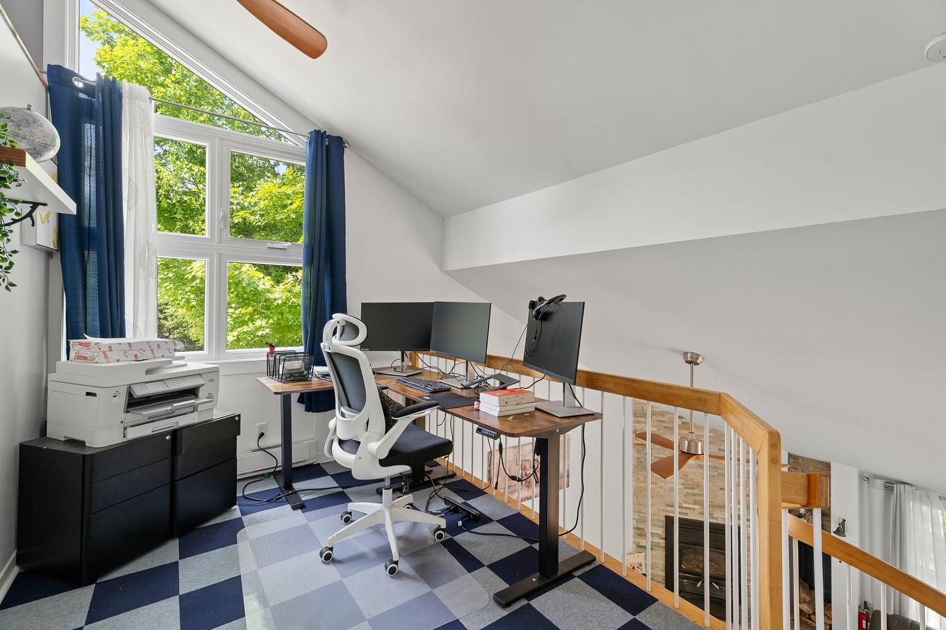 Mezzanine - 602A Ch. Du Mont-Loup-Garou, Sainte-Adèle, QC - Indoor Photo Showing Office