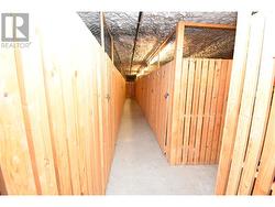 Storage lockers in parkade -