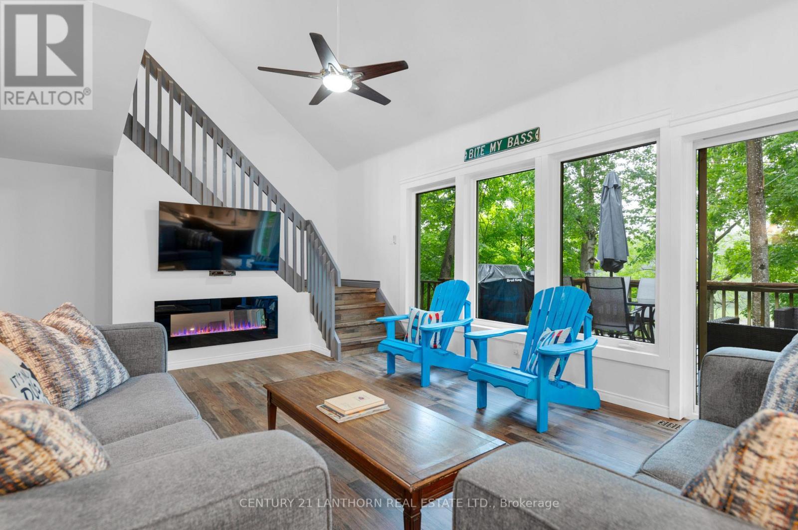 135 Camp Lane, Tweed (Hungerford (Twp)), ON - Indoor Photo Showing Living Room With Fireplace