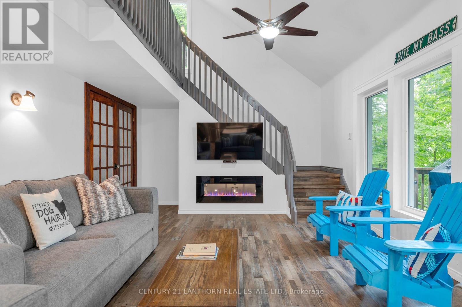 135 Camp Lane, Tweed (Hungerford (Twp)), ON - Indoor Photo Showing Living Room With Fireplace